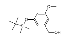 3-(tert-butyldimethylsilyloxy)-5-methoxybenzyl alcohol Structure