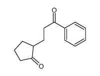 2-(3-oxo-3-phenylpropyl)cyclopentan-1-one Structure