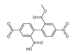 2-(2-methoxycarbonyl-4-nitrophenyl)-5-nitrobenzoic acid Structure