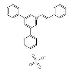 3,5-diphenyl-1-[(E)-2-phenylethenyl]pyridin-1-ium,perchlorate结构式