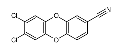 7,8-dichlorodibenzo-p-dioxin-2-carbonitrile Structure