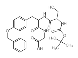 Glycine,N-[N-[N-[(1,1-dimethylethoxy)carbonyl]-L-seryl]-O-(phenylmethyl)-L-tyrosyl]-(9CI)结构式