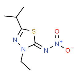 1,3,4-Thiadiazol-2(3H)-imine,3-ethyl-5-(1-methylethyl)-N-nitro-(9CI) picture