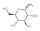 (2R,3R,4S,5S,6R)-2-氨基-6-(羟甲基)四氢-2H-吡喃-3,4,5-三醇结构式