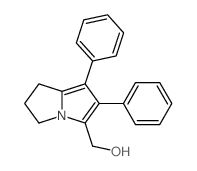 (1,2-diphenyl-6,7-dihydro-5H-pyrrolizin-3-yl)methanol structure