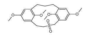 7,10,16,19-Tetramethoxy-2-thia[4.3]metacyclophan-2,2-dioxid Structure