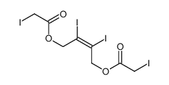 2,3-Diiodo-2-butene-1,4-diol bis(iodoacetate)结构式