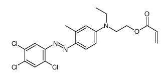 2-[ethyl[3-methyl-4-[(2,4,5-trichlorophenyl)diazo]phenyl]amino]ethyl acrylate结构式