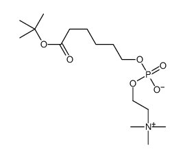 [6-[(2-methylpropan-2-yl)oxy]-6-oxohexyl] 2-(trimethylazaniumyl)ethyl phosphate Structure