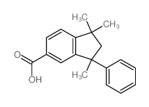 1,1,3-trimethyl-3-phenyl-2H-indene-5-carboxylic acid structure