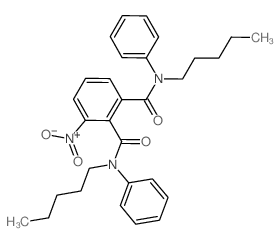 3-nitro-N,N-dipentyl-N,N-diphenyl-benzene-1,2-dicarboxamide结构式
