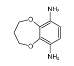 3,4-dihydro-2H-1,5-benzodioxepine-6,9-diamine结构式