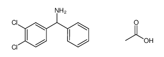 (3,4-dichlorophenyl)(phenyl)methanamine acetate结构式