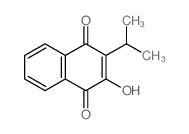 1,4-Naphthalenedione,2-hydroxy-3-(1-methylethyl)- Structure