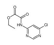 ethyl 2-[(6-chloropyrimidin-4-yl)amino]-2-oxoacetate Structure