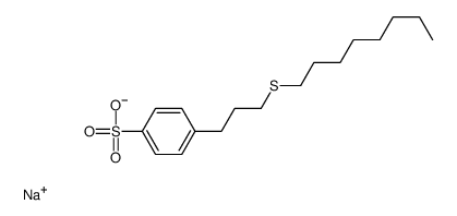 p-[3-(Octylthio)propyl]benzenesulfonic acid sodium salt Structure