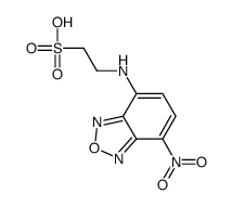 2-[(4-nitro-2,1,3-benzoxadiazol-7-yl)amino]ethanesulfonic acid Structure