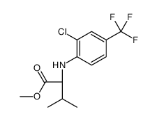 methyl (2S)-2-[2-chloro-4-(trifluoromethyl)anilino]-3-methylbutanoate结构式