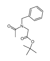 N-acetyl-N-benzylglycine tert-butyl ester结构式