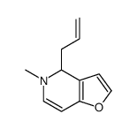 5-methyl-4-prop-2-enyl-4H-furo[3,2-c]pyridine结构式