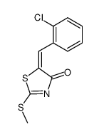 5-(2-chlorobenzylidene)-2-(methylthio)thiazol-4(5H)-one Structure