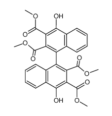1,1'-dihydroxy-2,2',3,3'-tetrakismethoxycarbonyl-4,4'-binaphthyl结构式
