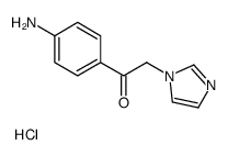 1-(4-aminophenyl)-2-(1H-imidazol-1-ium-1-yl)ethanone,methane,chloride结构式