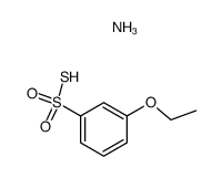 3-ethoxybenzenesulfonothioicS-acid, ammonia salt结构式