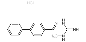 2-methyl-1-[(4-phenylphenyl)methylideneamino]guanidine Structure