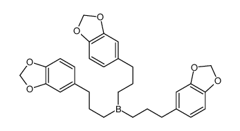 tris[3-(1,3-benzodioxol-5-yl)propyl]borane Structure