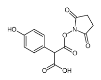 3-(2,5-dioxopyrrolidin-1-yl)oxy-2-(4-hydroxyphenyl)-3-oxopropanoic acid Structure