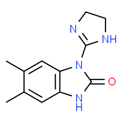 2H-Benzimidazol-2-one,1-(4,5-dihydro-1H-imidazol-2-yl)-1,3-dihydro-5,6-dimethyl-(9CI) Structure