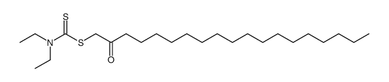 2-oxo-1-nonadecanyl diethyldithiocarbamate Structure