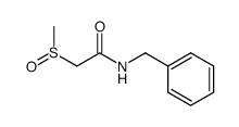 N-benzyl-2-(methylsulfinyl)acetamide Structure