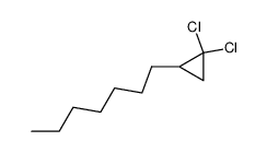 1,1-dichloro-2-heptylcyclopropane Structure