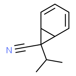 Bicyclo[4.1.0]hepta-2,4-diene-7-carbonitrile, 7-(1-methylethyl)- (9CI)结构式