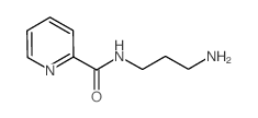 吡啶-2-羧酸(3-氨基-丙基)-酰胺结构式