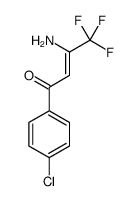 3-amino-1-(4-chlorophenyl)-4,4,4-trifluorobut-2-en-1-one Structure