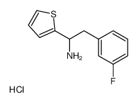 2-(3-fluorophenyl)-1-thiophen-2-ylethanamine,hydrochloride结构式