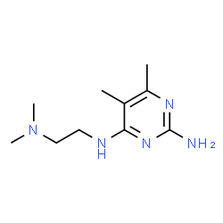 Pyrimidine, 2-amino-4-(2-dimethylaminoethylamino)-5,6-dimethyl- (4CI) Structure