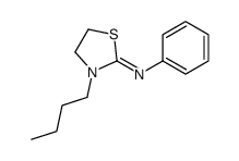 3-butyl-N-phenyl-1,3-thiazolidin-2-imine结构式