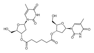 adipoyl-1,6-di-3'-thymidine Structure