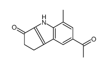 7-acetyl-5-methyl-2,4-dihydro-1H-cyclopenta[b]indol-3-one Structure