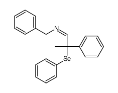 N-benzyl-2-phenyl-2-phenylselanylpropan-1-imine Structure