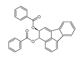 trans-2,3-bis(benzoyloxy)-2,3-dihydrofluoranthene Structure