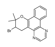 6-bromo-7,7-dimethyl-6,7-dihydro-5H-benzo[f]pyrano[2,3-h]quinoxaline结构式