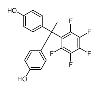 4-[1-(4-hydroxyphenyl)-1-(2,3,4,5,6-pentafluorophenyl)ethyl]phenol结构式