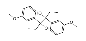 3,4-Bis(3-methoxyphenyl)-3,4-hexanediol Structure