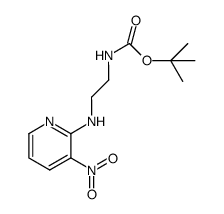 {[2-(3-nitropyrid-2-yl)amino]ethyl}carbamic acid t-butyl ester结构式