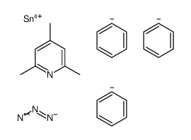 benzene,tin(4+),2,4,6-trimethylpyridine,azide Structure